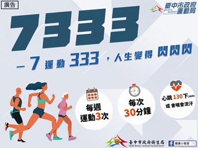 7運動333,人生變得閃閃閃